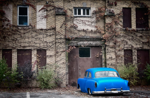 Blue Classic Car