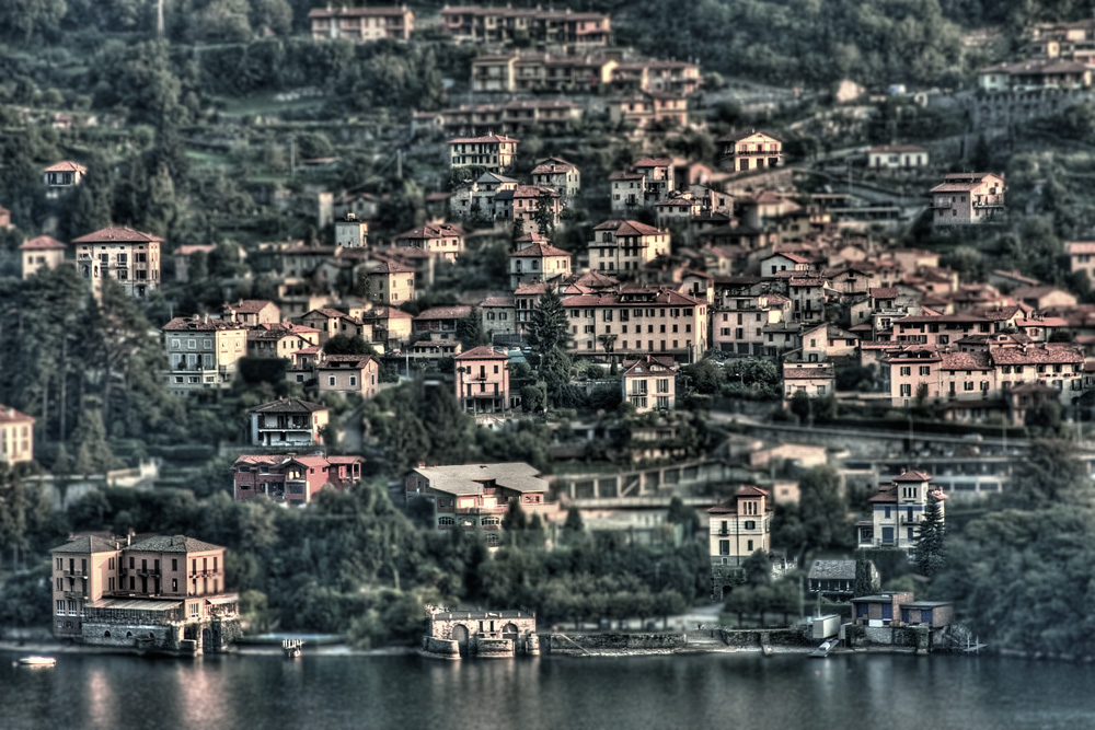 Lake Como, Italy - View of Varenna from Menaggio