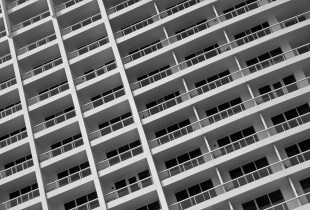 Grid-like balconies